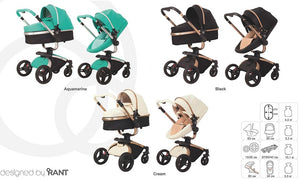 Baby stroller 3 In 1 luxury leather , bassinet, carriage, pram, toddler travel system.